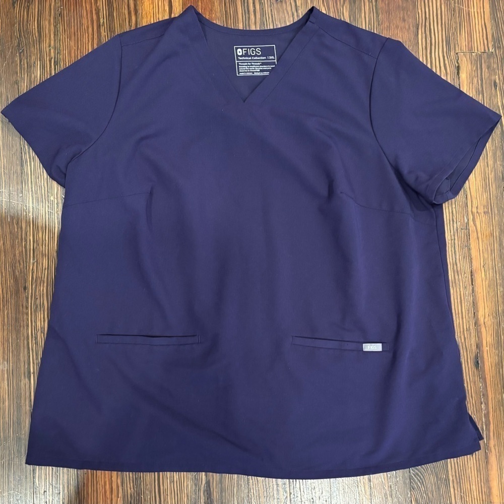 Figs The Technical Collection Casma Scrub Top Dark Violet Sz 3xl 1sw100002